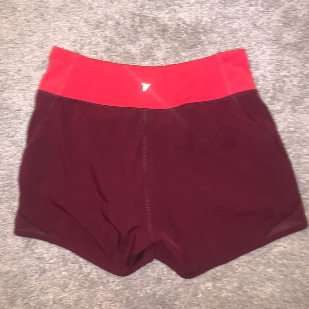 Old Navy Active Light & Dark Red Athletic shorts size S - Picture 7 of 8